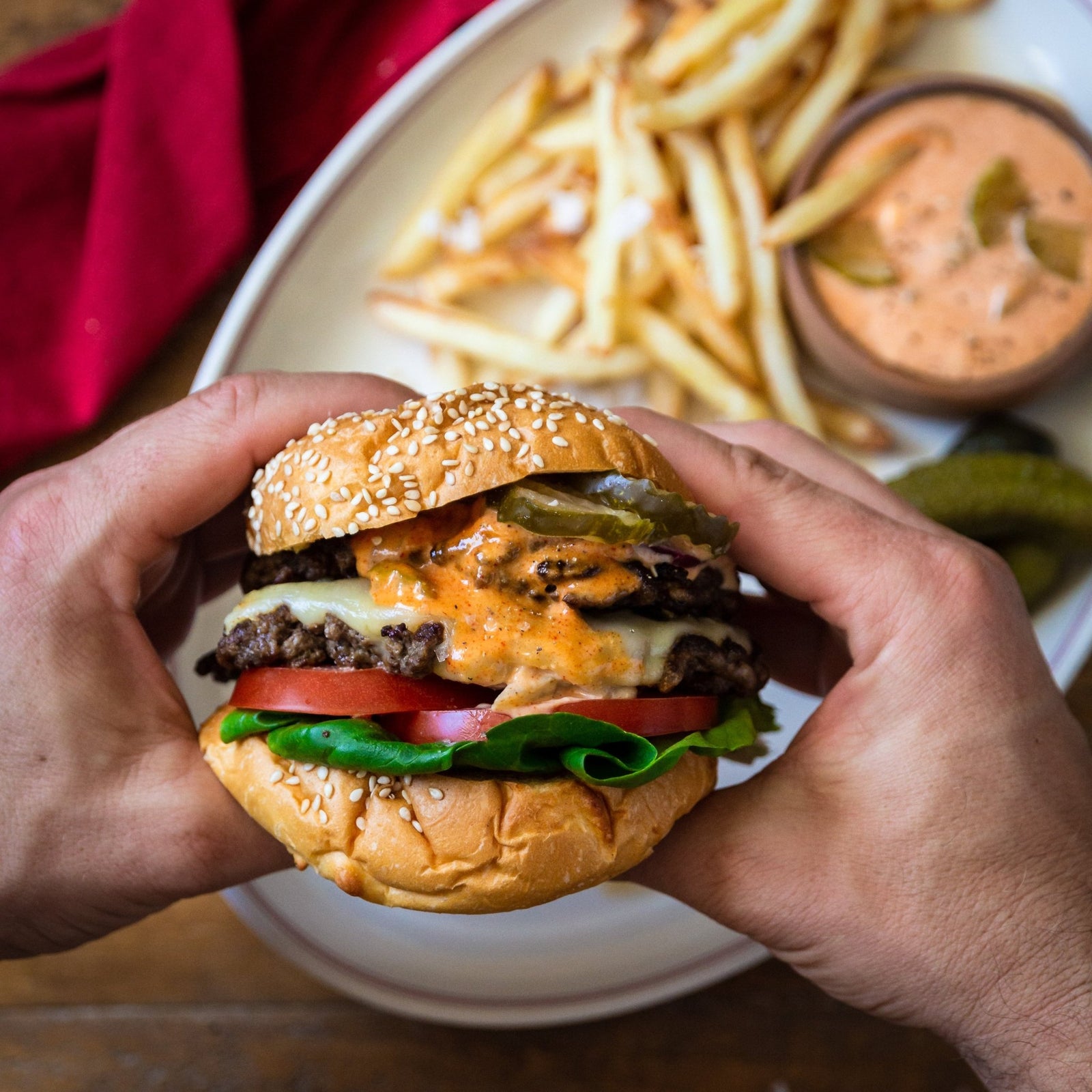 Smash Burgers with McClure's Sweet & Spicy Pickles - Cook & Nelson