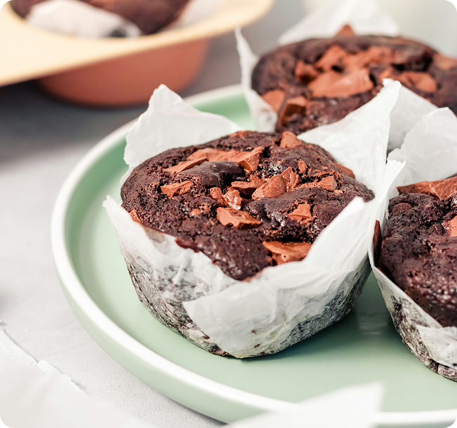 Double Choc Muffins