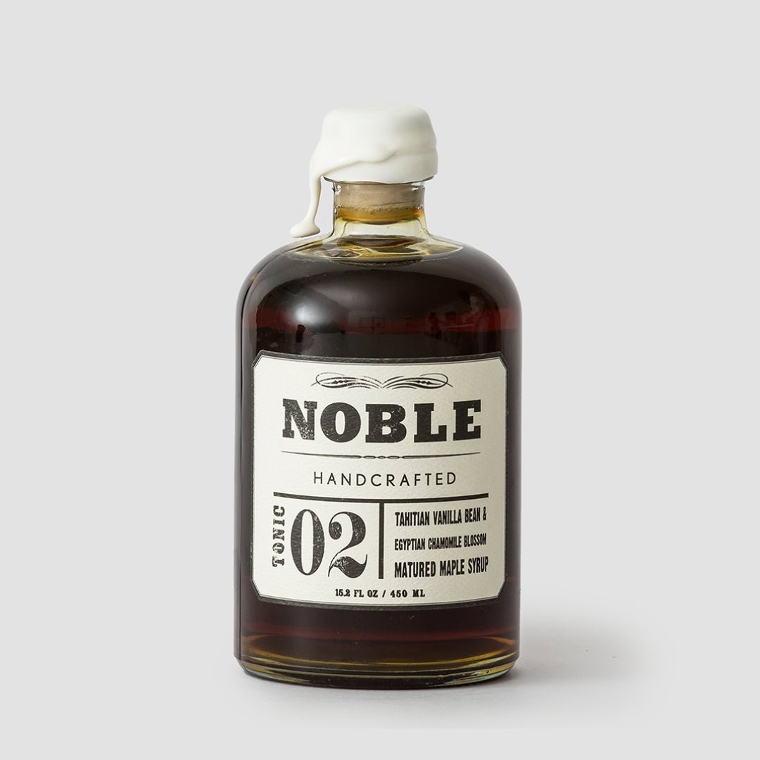 Noble Handcrafted 02: Tahitian Vanilla Bean & Egyptian Chamomile Blossom Matured Maple, 450ml bottle - Cook & Nelson